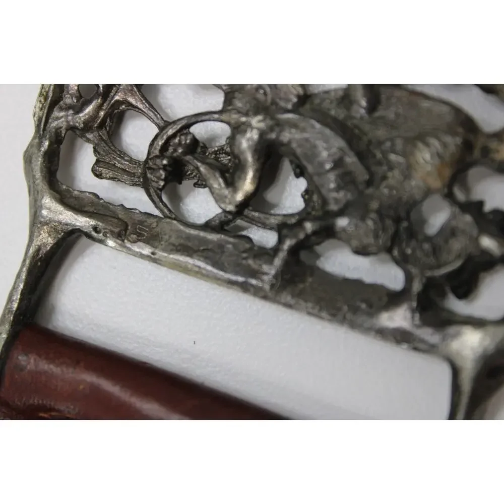 Vintage 60s Synek Belt Buckle Signed by Richard Synek 1969 NYC 37